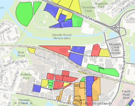 Development projects in the Alewife area